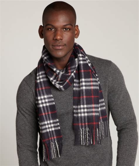 burberry classic cashmere fringe scarf|Burberry cashmere scarf men.